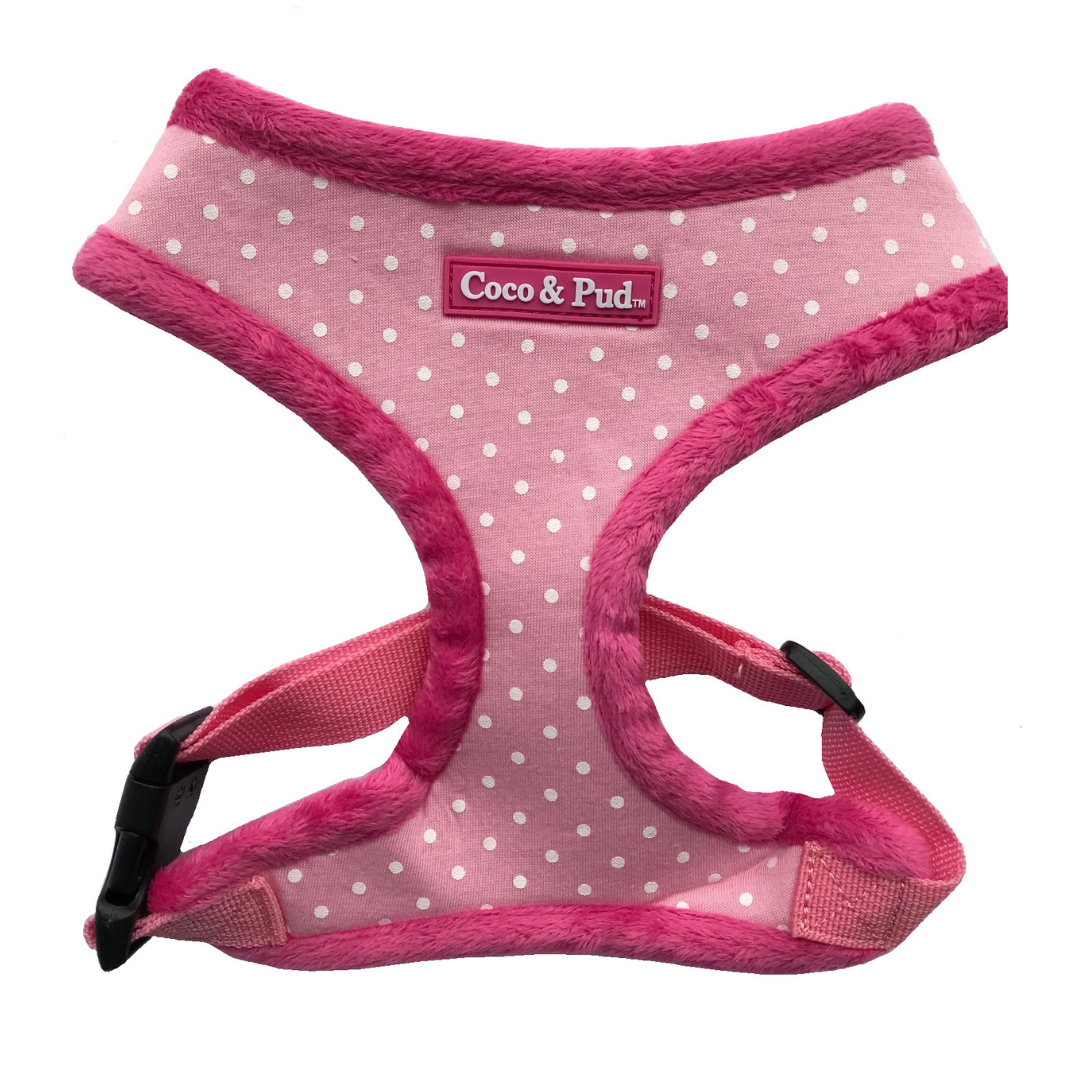 Coco & Pud Polka Dot Harness - Pink - Coco & Pud
