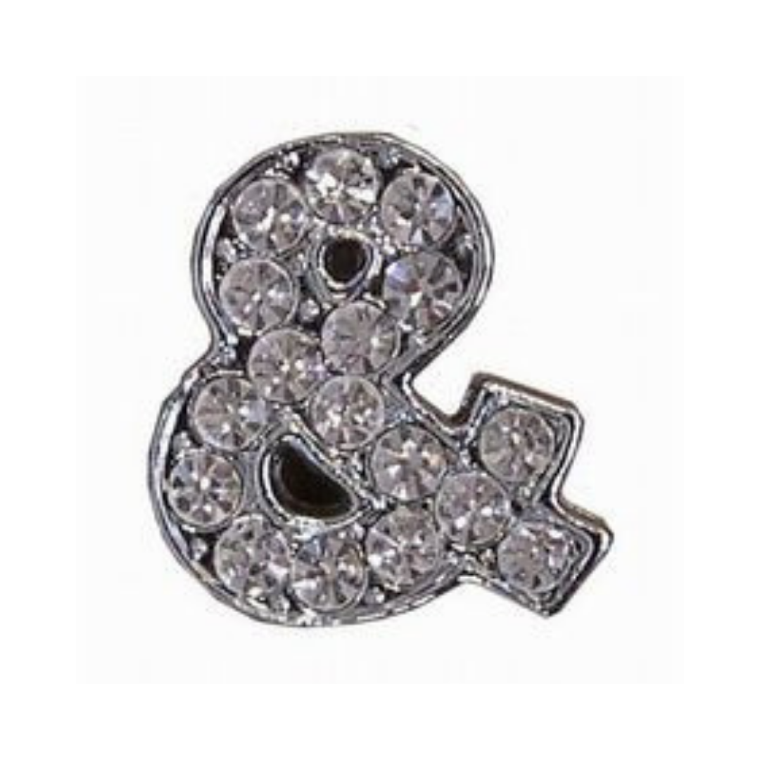 Crystal & Ampersand Collar Slide Charm - Coco & Pud