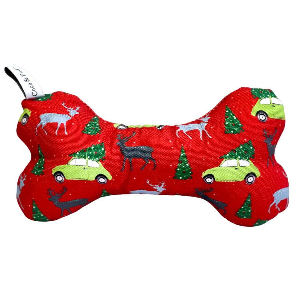 Deck The Paws Christmas Bone Dog Toy