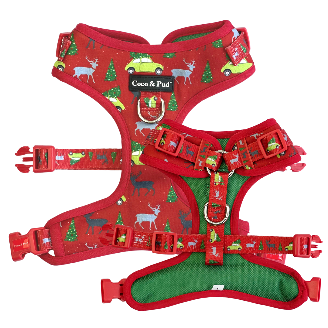 Coco & Pud Deck The Paws Christmas Dog Harness