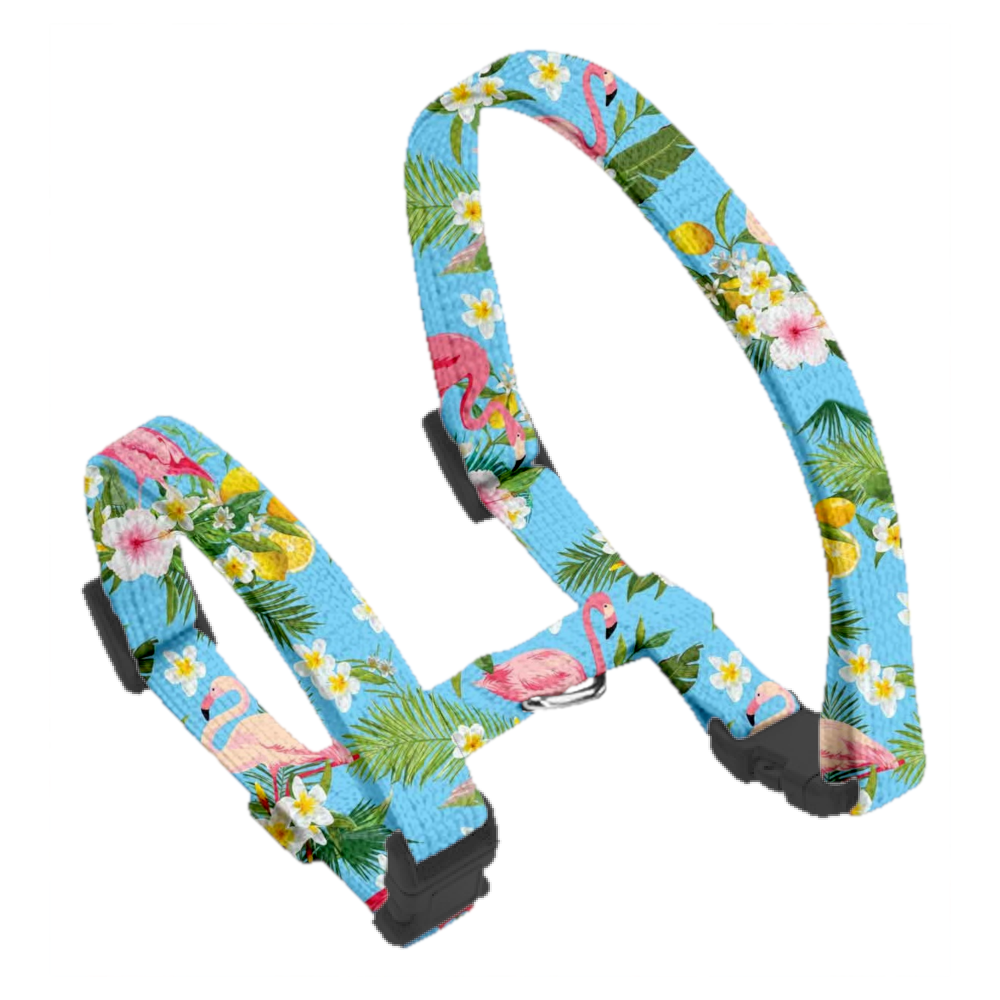 Coco & Pud Flamingo Tropical Cat Harness