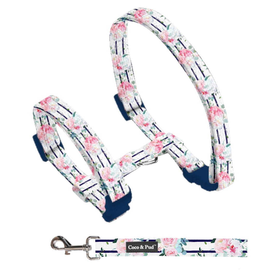 Coco & Pud Floral Blooms Cat Harness & Lead Set