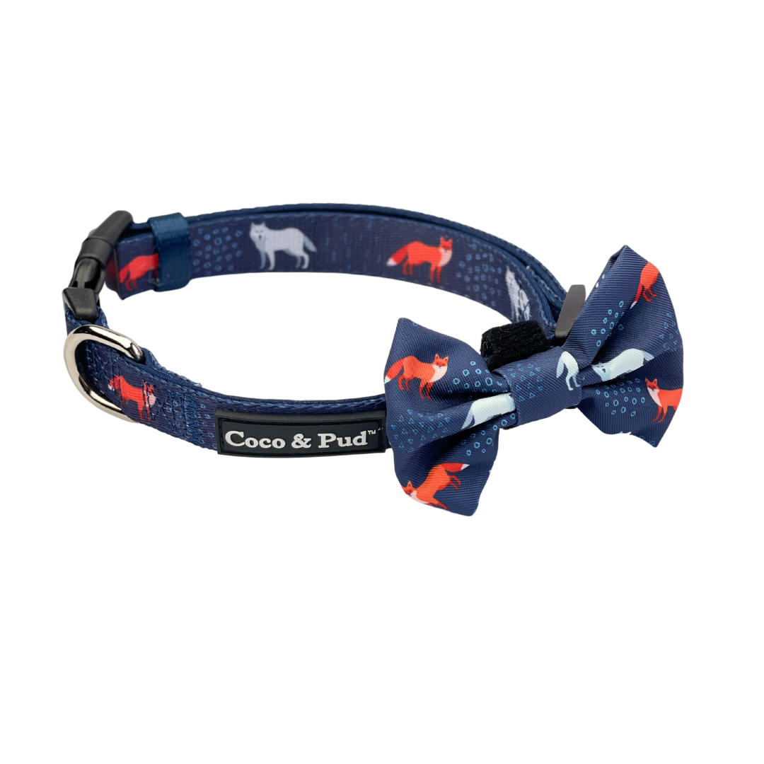 Coco & Pud Fox & Friends Collar & Bow tie
