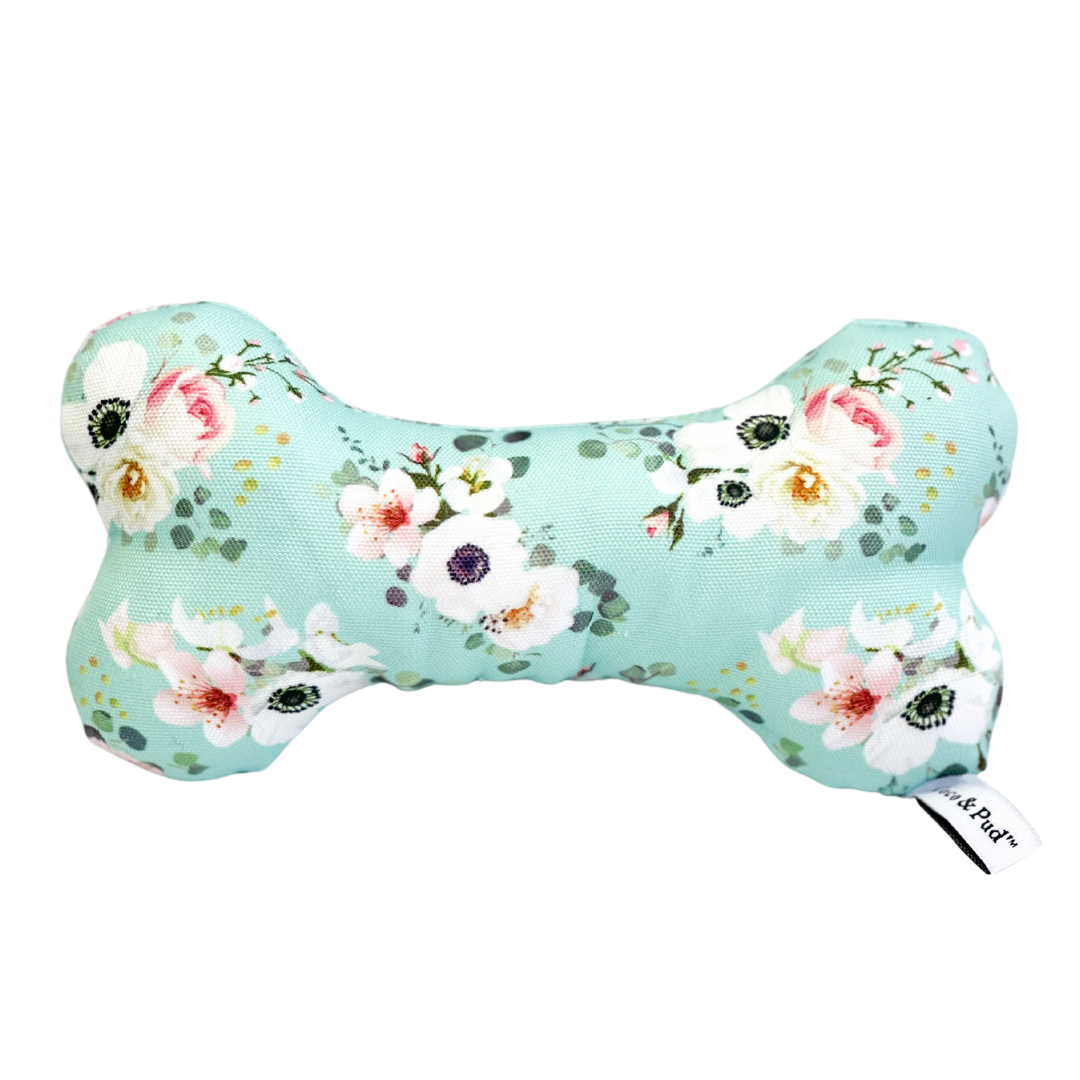 Coco & Pud French Azure Bone Dog Toy