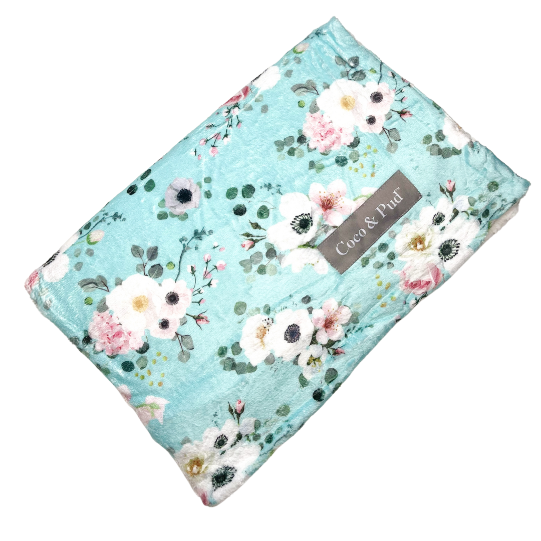 Coco & Pud French Azure Luxe Pet Blanket