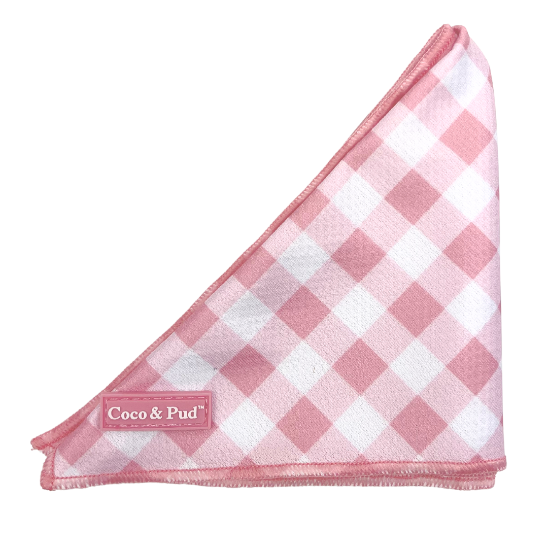 Coco & Pud Gingham Rose Dog Bandana