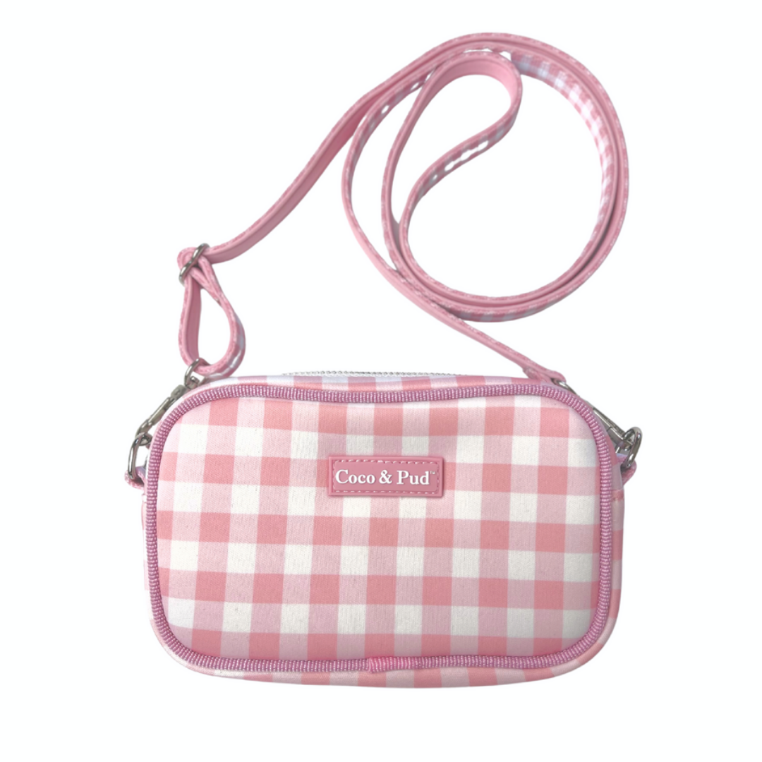 Coco & Pud Gingham Rose 'Dog Walking' Crossbody Bag