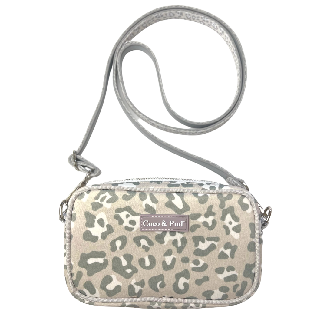 Coco & Pud Amur Leopard 'Dog Walk' Crossbody Bag