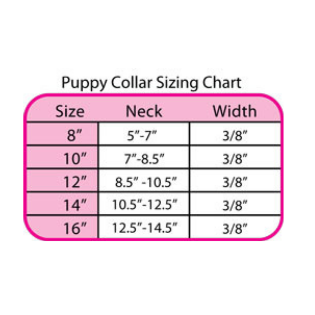 Plain Puppy Collar with Crystal Buckle - Red - Coco & Pud