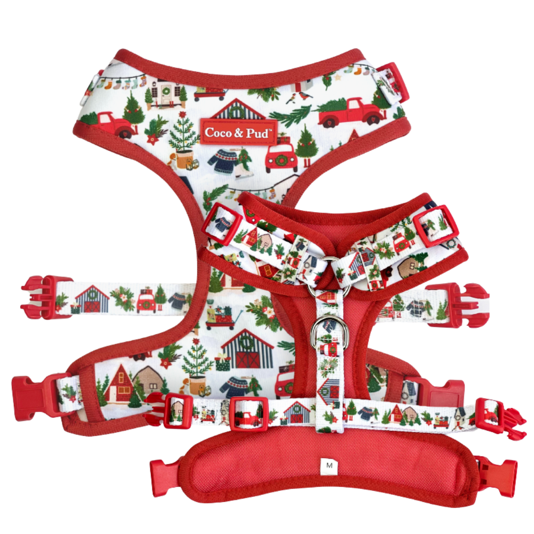 Coco & Pud Home For Christmas Adjustable Dog Harness