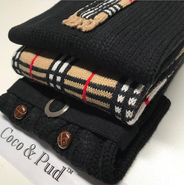 Coco & Pud Paris Dog Sweater - Black - Coco & Pud
