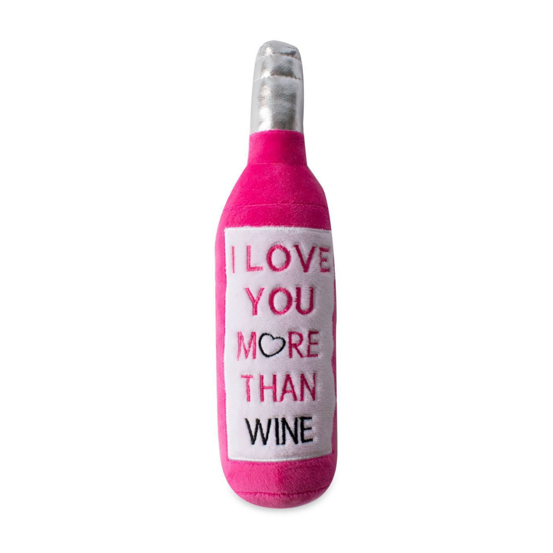 Coco & Pud I Love You More Than Wine Valentine's Plush Dog Toy - Fringe Studio