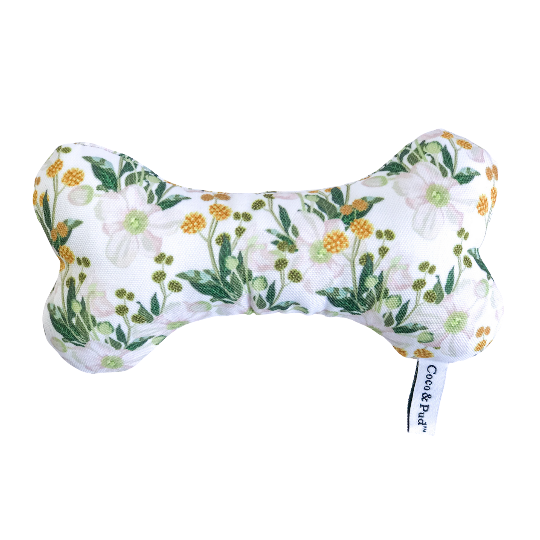 Coco & Pud Windflower Dog Bone Toy