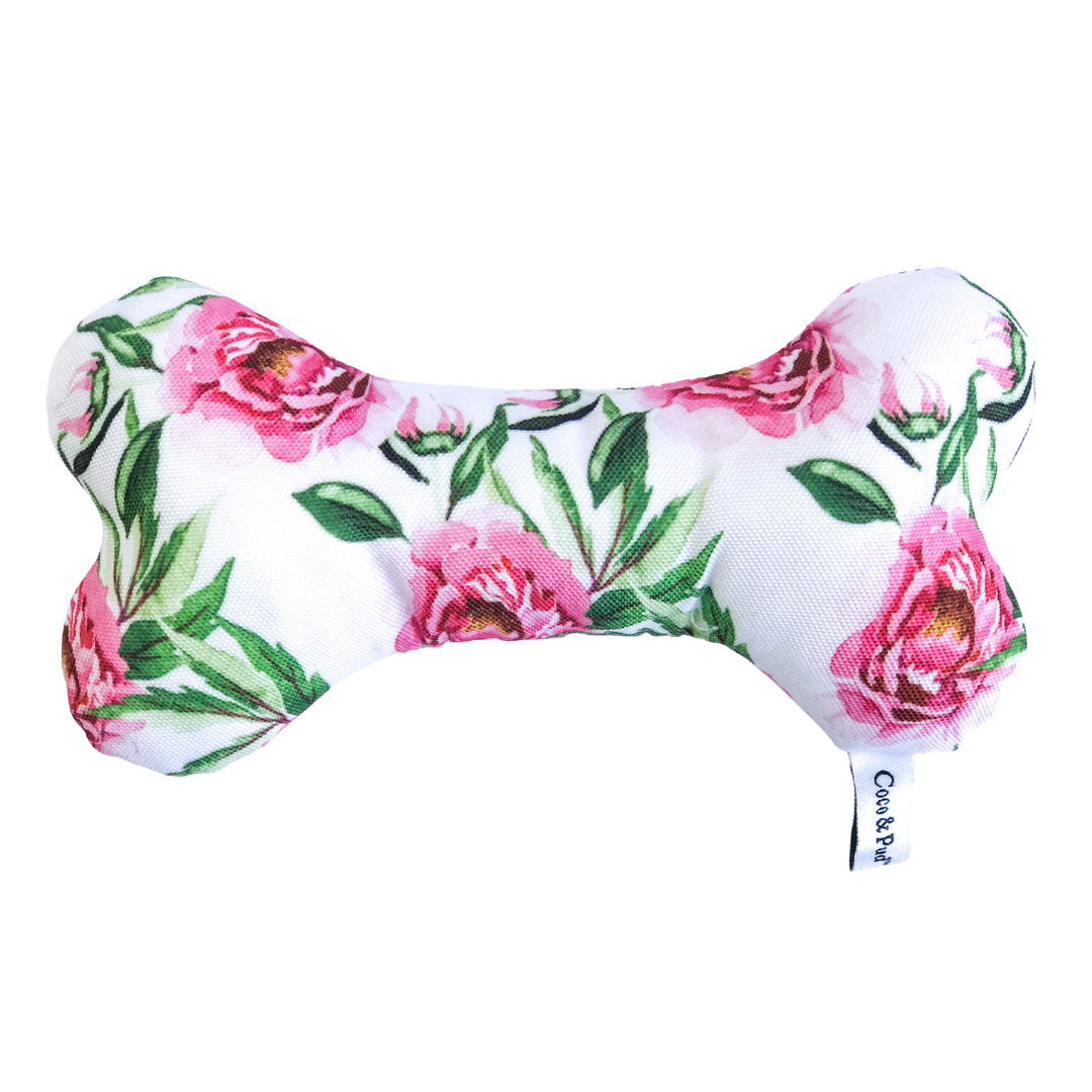 Coco & Pud Peony Bone Dog Toy