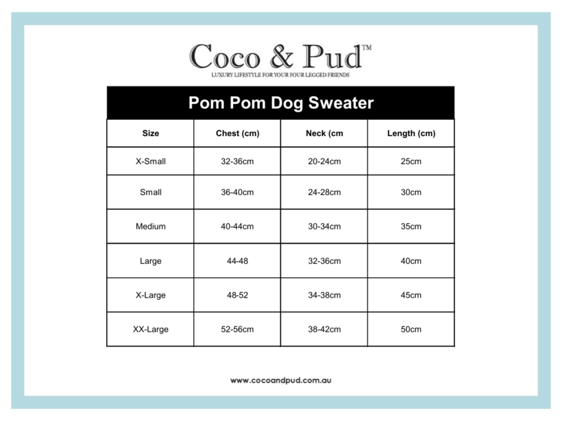 Pom Pom Dog Sweater