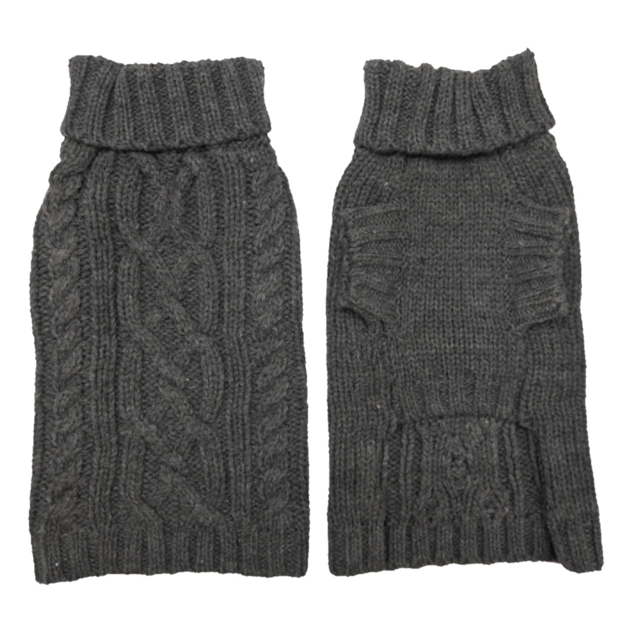Coco & Pud Dog Sweater - Slate Front & back