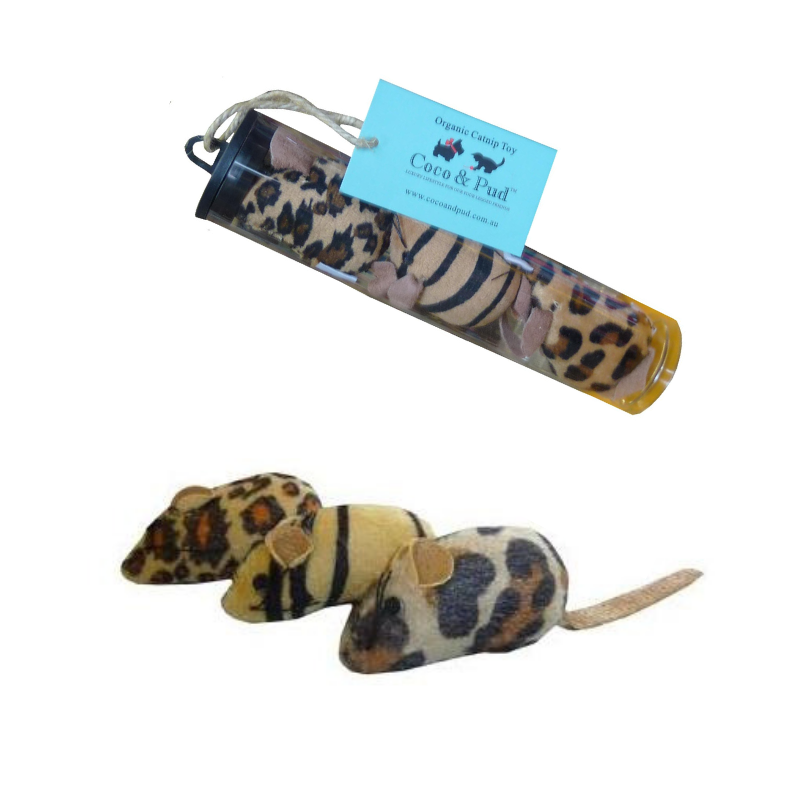 Three Blind Mice Organic Catnip Toys