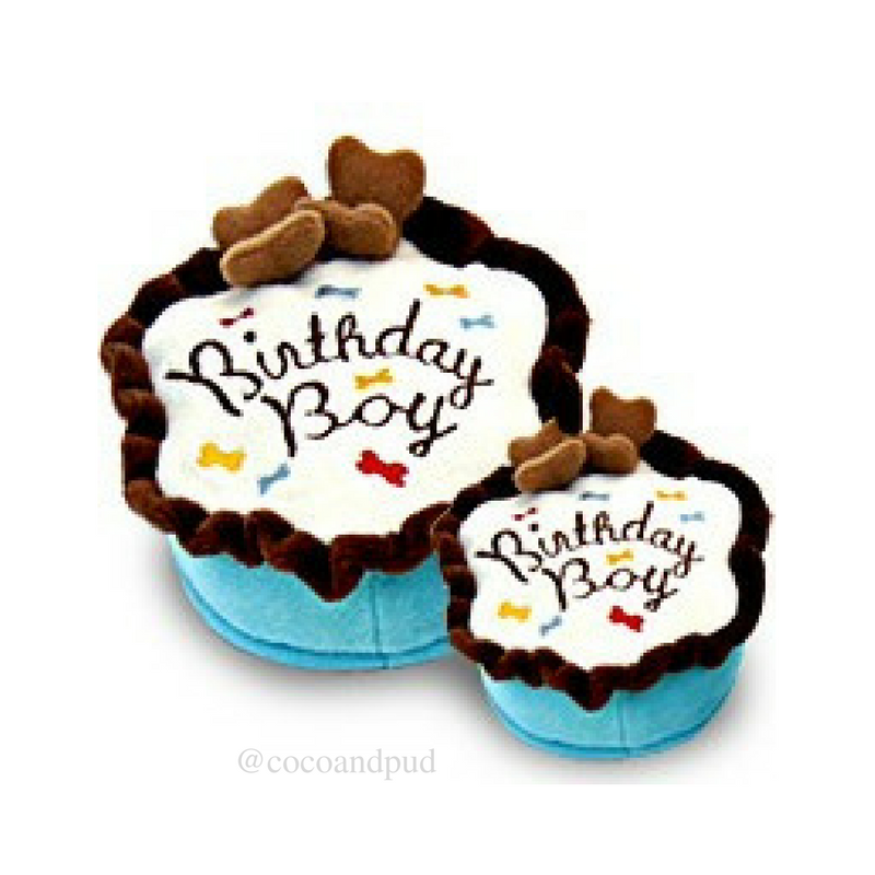Birthday Cake Boy Dog Toy - Coco & Pud