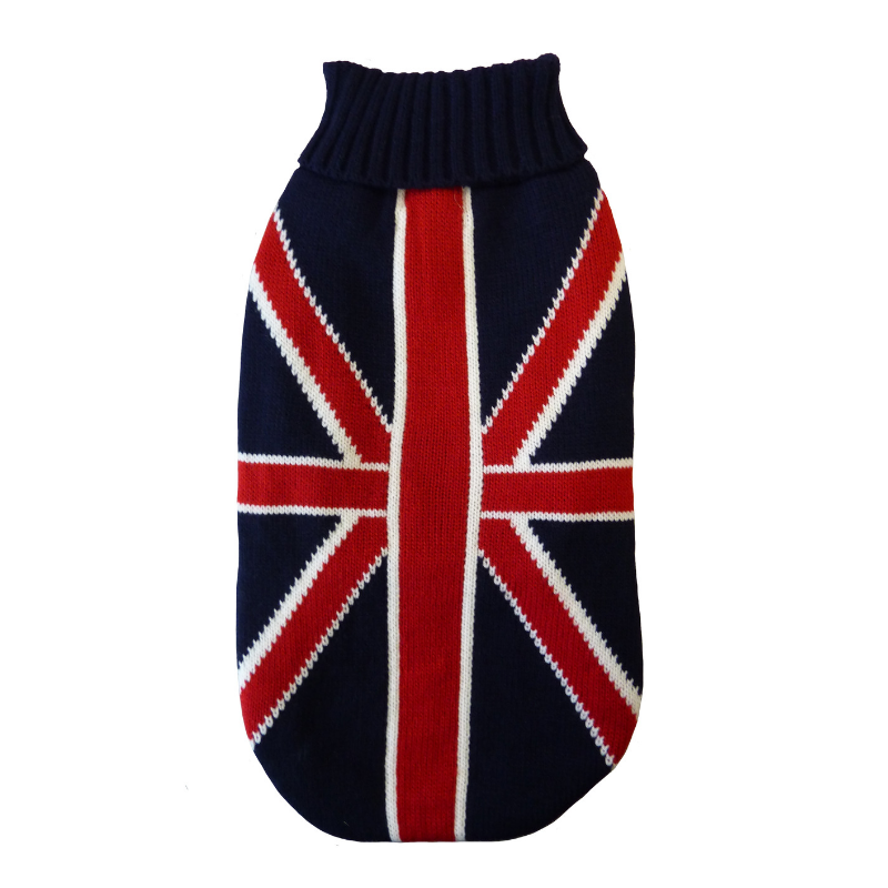 Coco & Pud Union Jack Dog Sweater - Coco & Pud