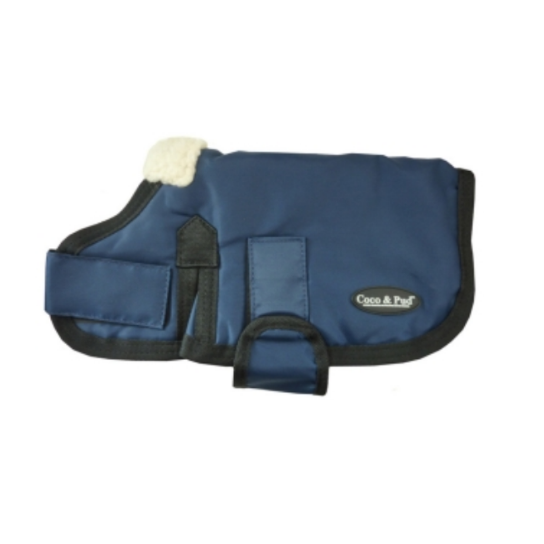 Waterproof Dog Coat 3008-B Navy (For Big Dogs) - Coco & Pud