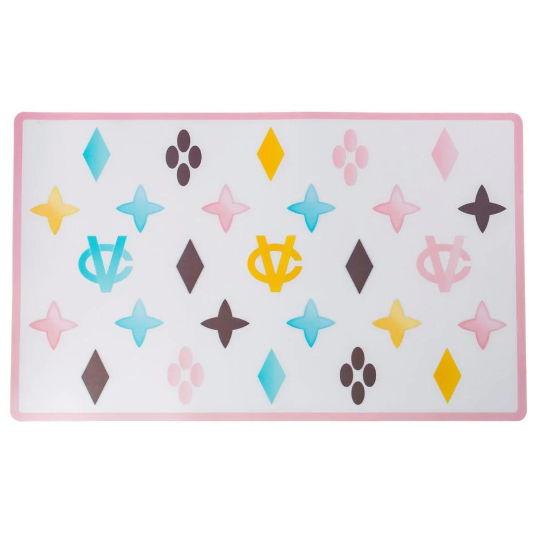 Coco & Pud White Chewy Vuiton Dog Bowl placemat
