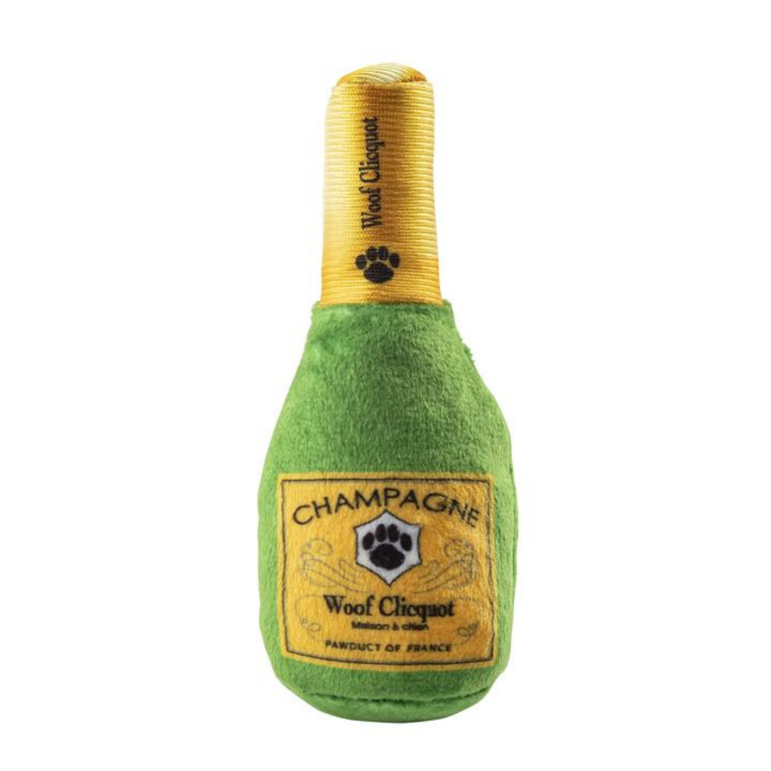 Coco & Pud Woof Clicquot Pawty Set Dog Toy - Mini Champagne - Haute Diggity Dog