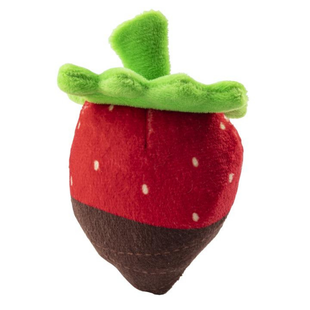 Coco & Pud Woof Cliquot Pawty Set Dog Toy - Strawberry - Haute Diggity Dog