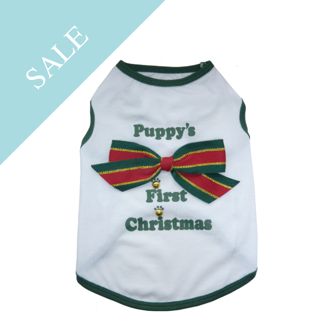 Puppy's First Christmas T-shirt - Coco & Pud
