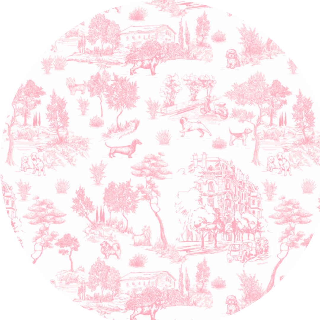 Toile de Chien Rose