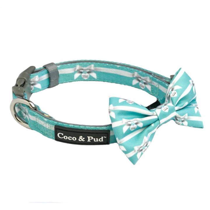 Coco & Pud Audrey Dog Collar & Bowtie