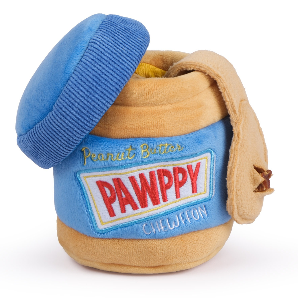 Coco & Pud Peanut Butter Jar (Pawppy) Ineractive Snuffle Dog Toy - Chewffon