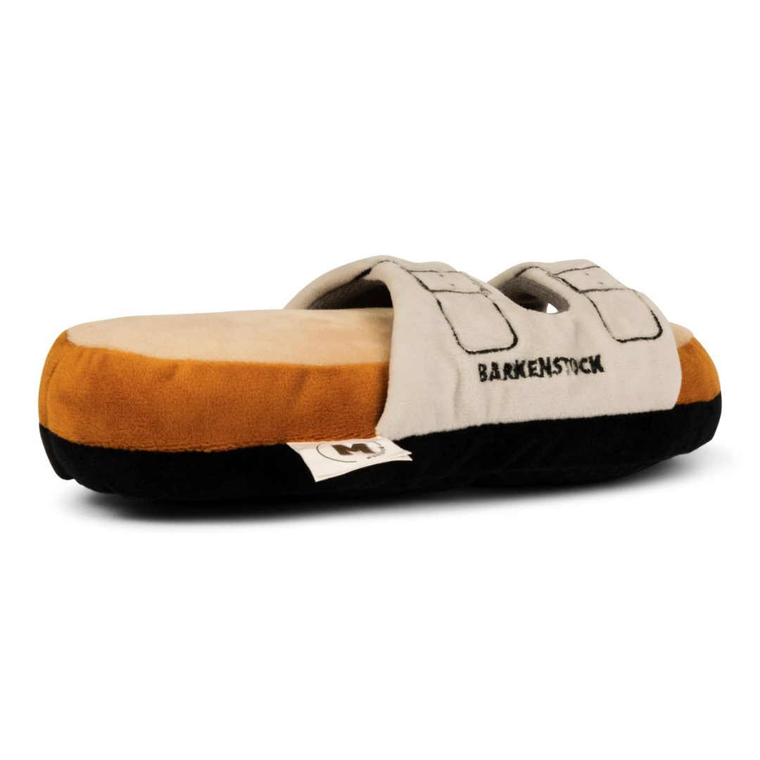 Coco & Pud Barkenstock Sandal dog toy angle view - Muttzie