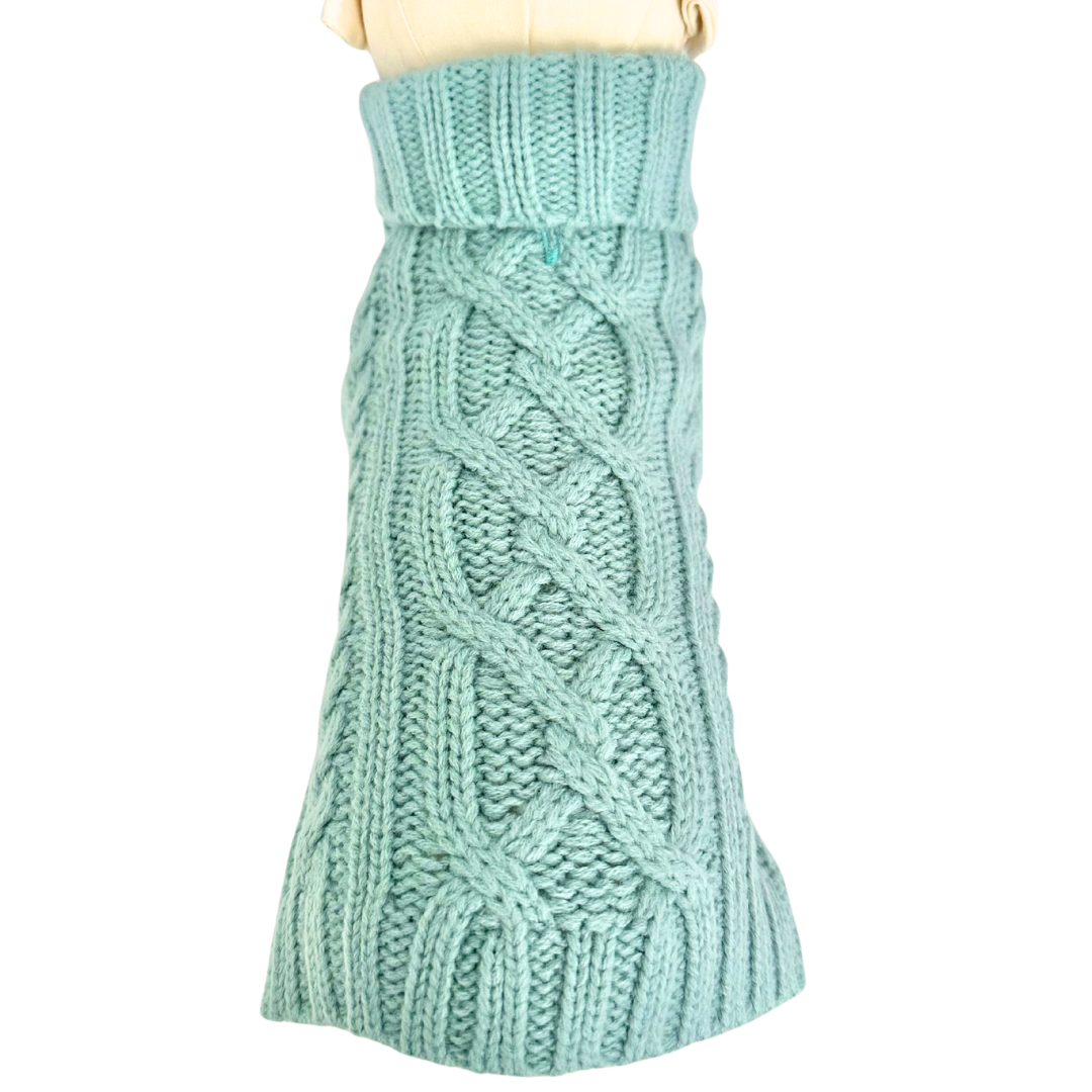 NEW! Coco & Pud Coco Cable Dog Sweater/ Dog Jumper - Mist