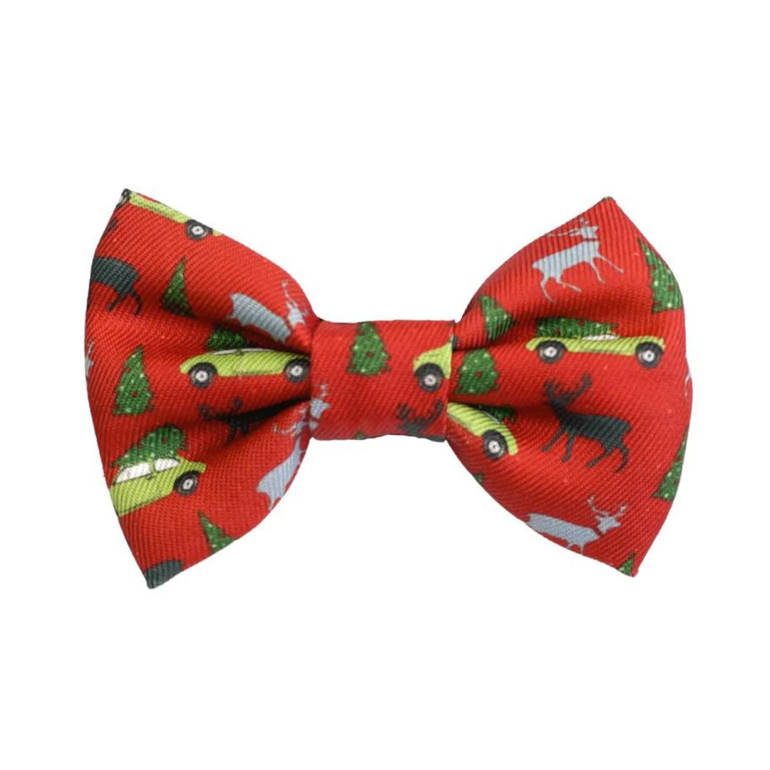 Coco & Pud Deck the Paws Christmas Dog Bowtie