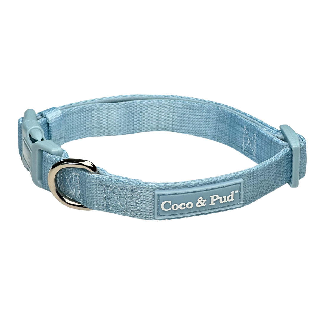 Coco & Pud Essential Pup Dog Collar - Sea Mist