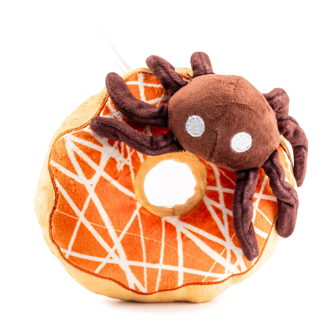 Coco & Pud Halloween Spider Donut Dog Toy - Haute Diggity Dog