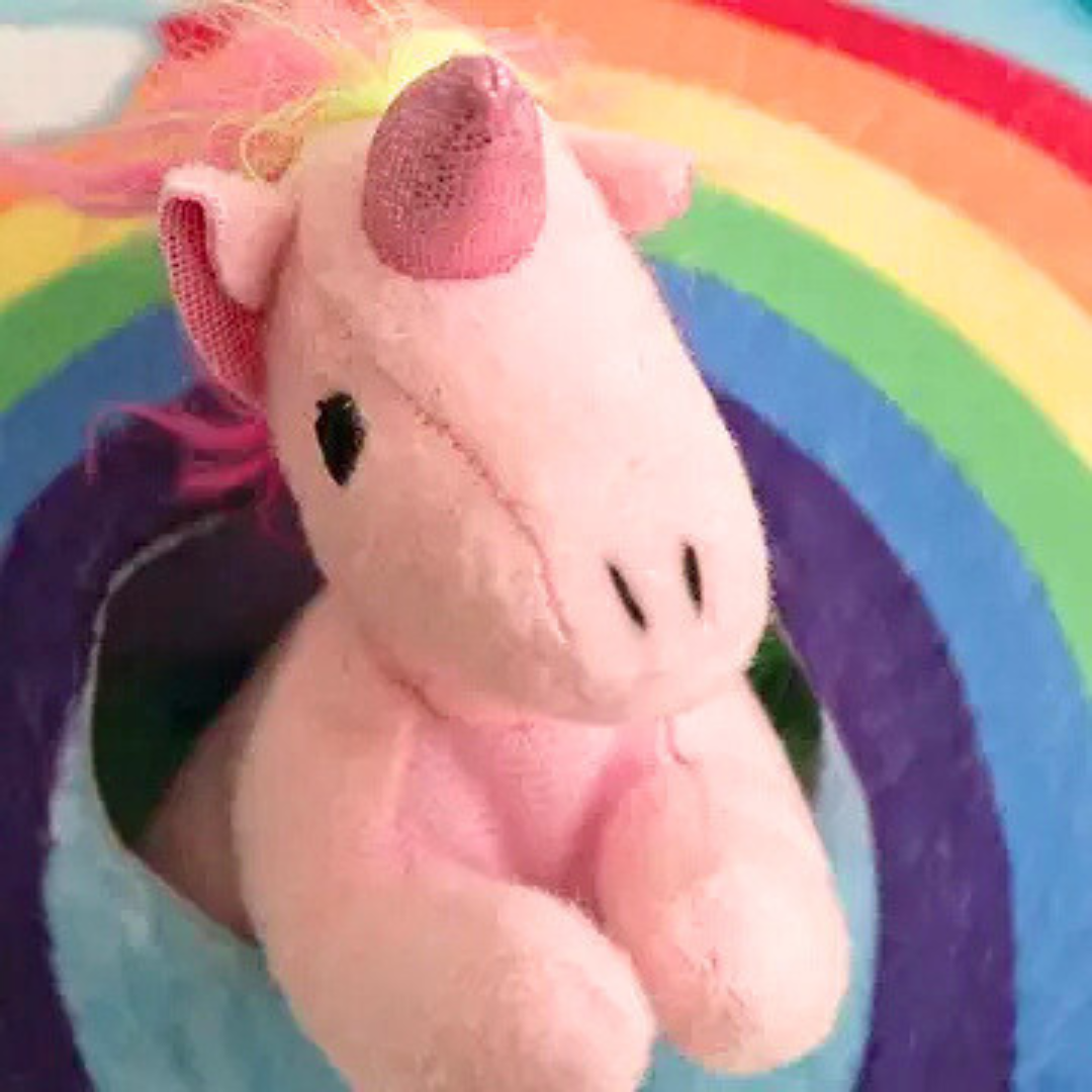 Hide and Seek Rainbow and Unicorn Interactive Burrow Dog Toy