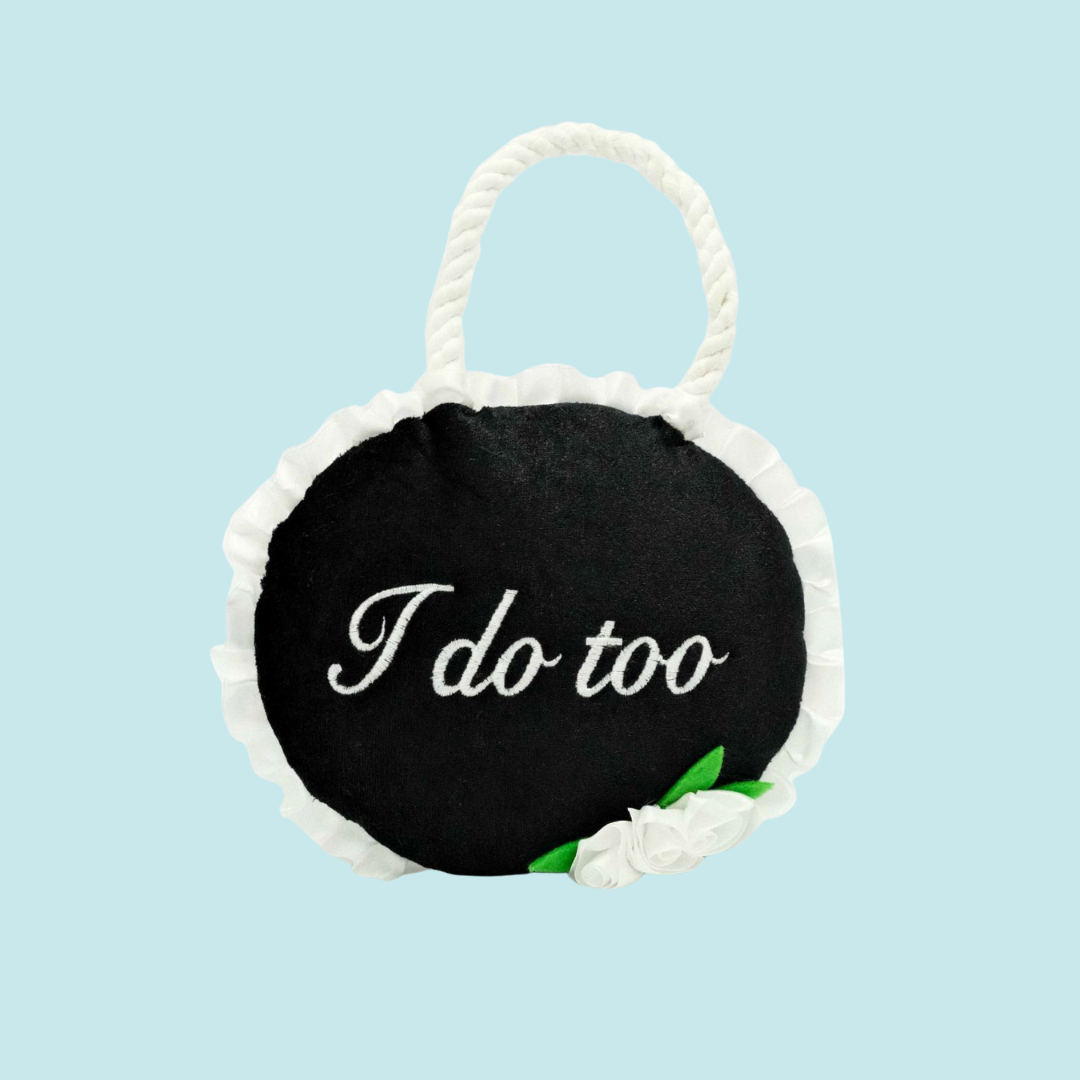Coco & Pud I Do Too Wedding Sign Dog Toy - Zippy Paws