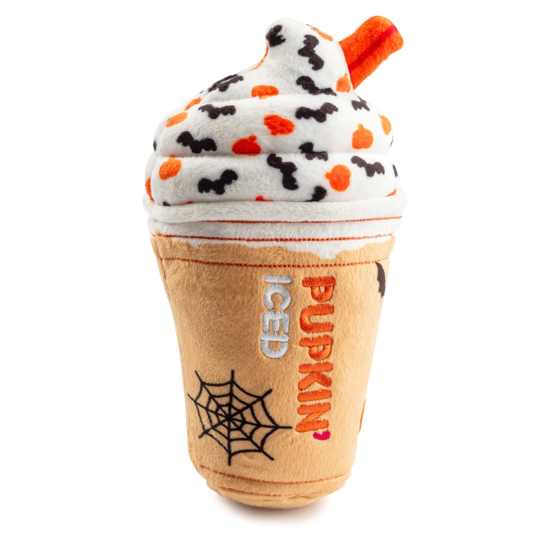 Coco & Pud Pupkin Donut Iced Cup Halloween Dog Toy - Haute Diggity Dog