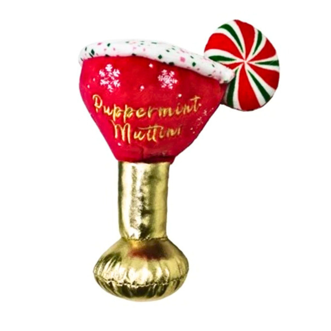 Coco & Pud Puppermint Muttini Christmas Dog Toy - Haute Diggity Dog