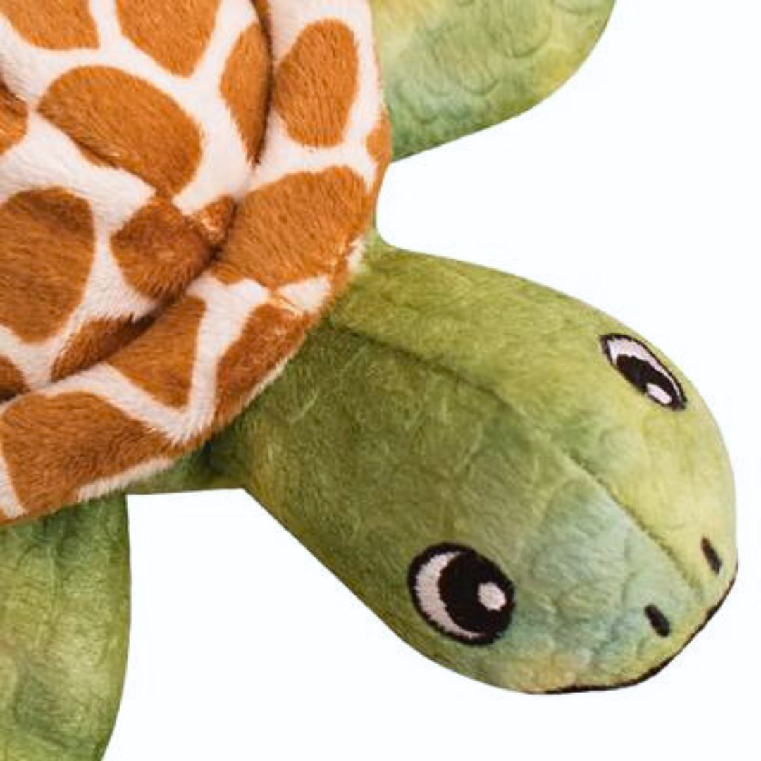 Coco & Pud Shelldon The Turtle Dog Toy close up - Snug Arooz