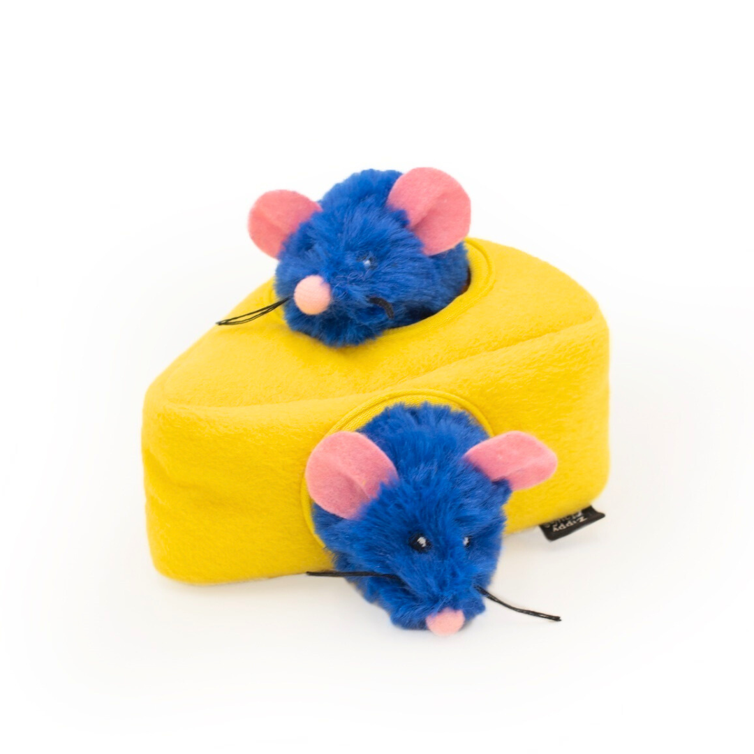 Coco & Pud Zippy Claws Mice 'n Cheese  interactive Catnip cat toy - Zippy Paws