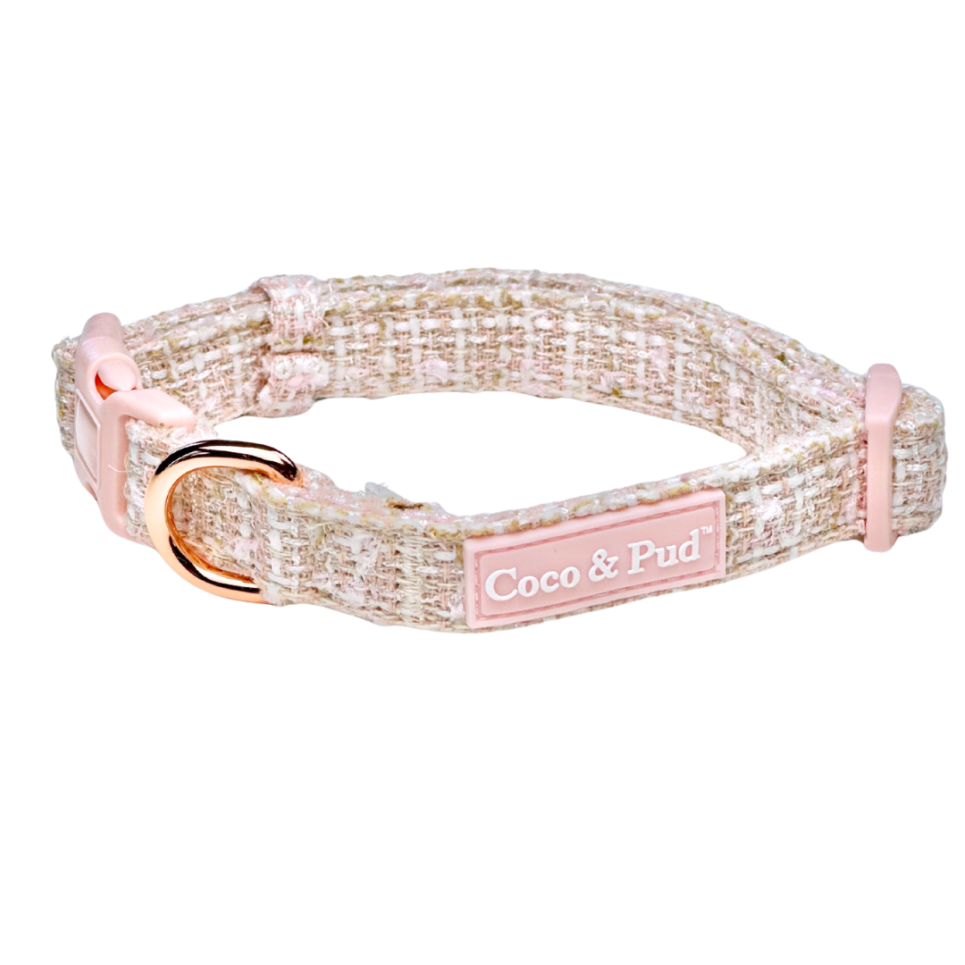 Boucle de Luxe Dog Collar - Rose Blush