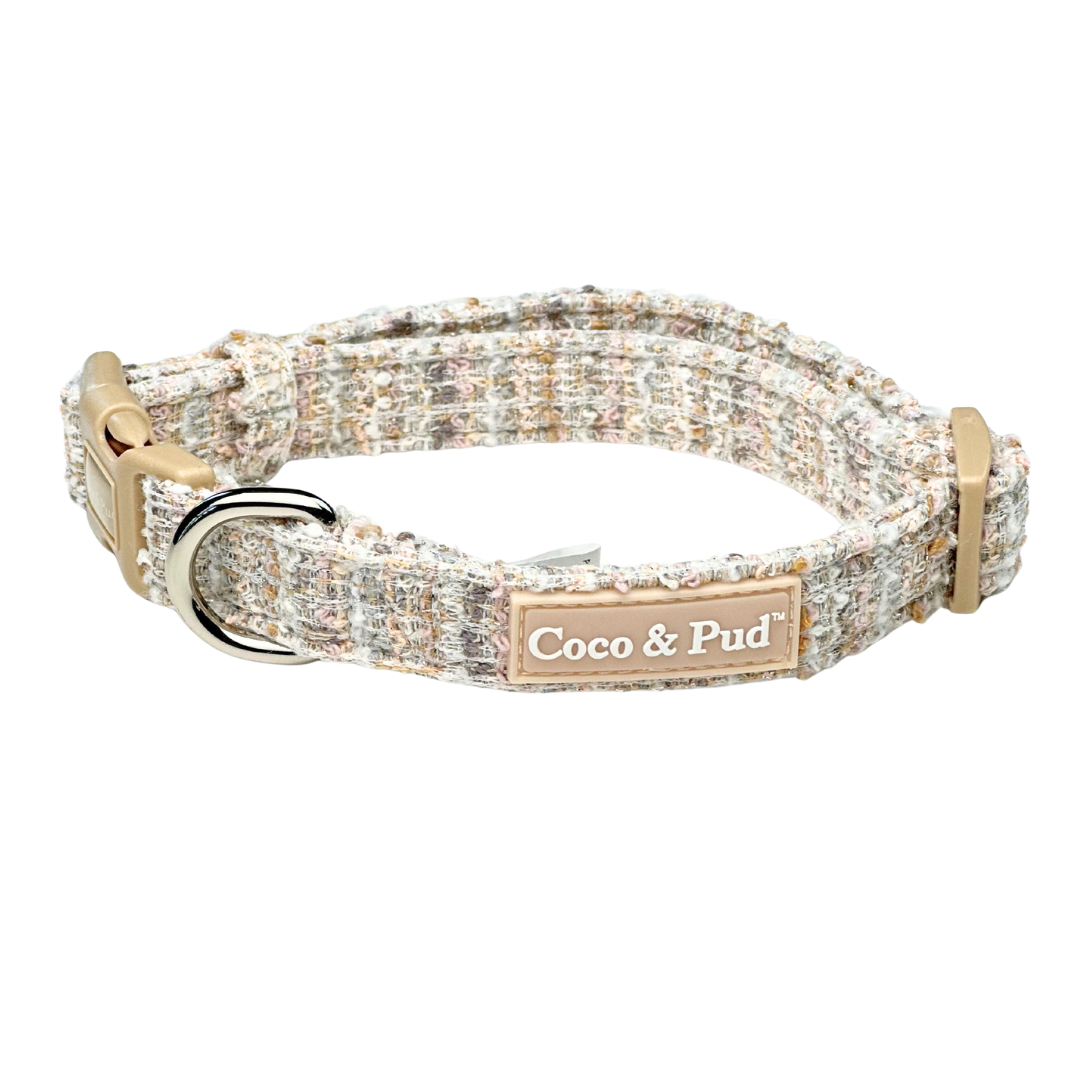 Coco & Pud Boucle de Luxe Dog Collar - Timeless Taupe