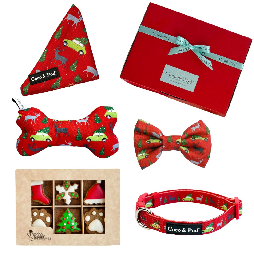 Coco & Pud Dog Christmas Hamper Mini - Deck the Paws