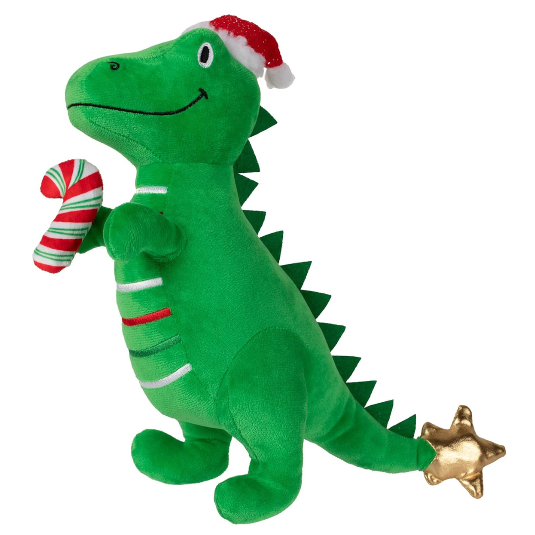Coco & Pud Rex Mas is Here Christmas Dinosaur Plush Dog Toy - Fringe Studios