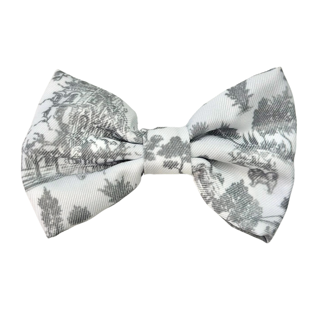 Coco & Pud Toile de Chien Grey Pet Bow Tie