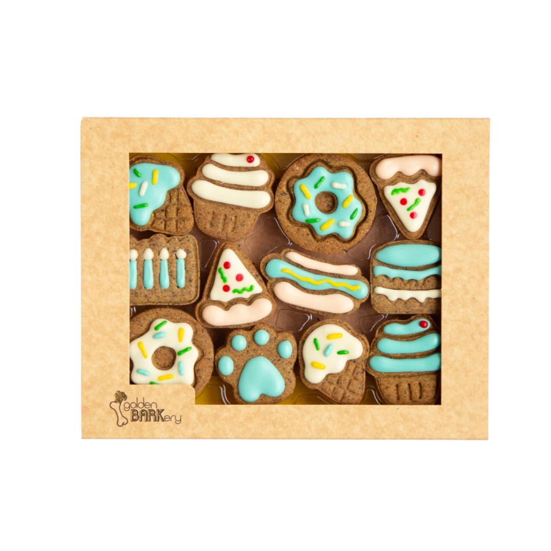 Coco & Pud Golden Barkery Dog Biscuits - Blue Celebration B