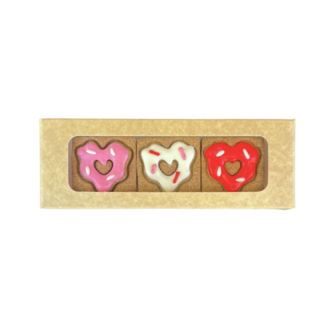 Heart Donut Trio Gift Dog Treat