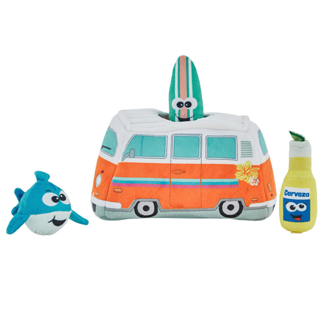 Hide-A-Surf Van Interactive Dog Toy